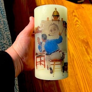 Norman Rockwell, The Saturday Evening flameless candle.